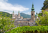 Ansicht der Altstadt und des Doms, UNESCO-Weltkulturerbe, Salzburg, Österreich, Europa