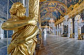France, Yvelines, palace of Versailles listed as World Heritage by UNESCO, the hall of Mirrors