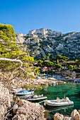 France, Bouches du Rhone, Marseille, the Calanques National Park, the Sormiou cove