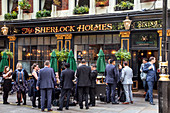 The Sherlock Holmes Pub und Restaurant, London, Grossbritannien, Europa