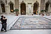 MOSAIC OF THE SEASONS, SPHINX COURTYARD, GREEK, ETRUSCAN AND ROMAN ANTIQUITIES, THE LOUVRE, PARIS, FRANCE