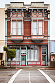 Historic downtown Ferndale, Highway 1, California, USA