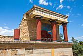 North entrance to Bastion, Palace of Knossos, Crete, Greece