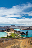 Typical panorama, Isla Bartolome, Galapagos archipelago, Ecuador