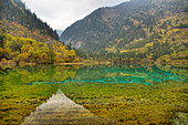 Multi-coloured Lake\nJiuzhaigou National Park\nSichuan, China\nLA007622