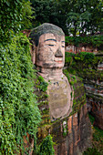 Riesenbuddha am Leshan, Hauptdetail, Provinz Sichuan, China LA008726