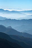 Blick auf Tungnath, Himalaya, Uttarakhand, Indien