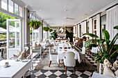Tea room at the Mount Nelson Hotel in Cape Town, South Africa, Africa