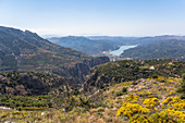 View from Homo Sapiens Museum onto landscape, Ano Kera, Chersonisos, Crete, Greece