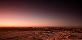 Namibia - April 24, 2009: Panoramic view of the Namib Desert at sunset.