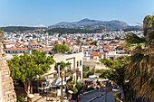 View from Fortezza over old town of Rethymno, North Crete, Greece