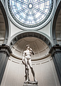 Davidstatue von Michelangelo in der Galeria dell' Accademia, Florenz, Italien