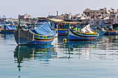 Fishing boats at the port of Marsaxlokk in Malta