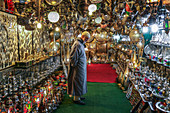 Hundreds of lamps in the souk of Marrakech, Morocco