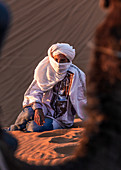 Berber in the Erg Chebbi in Morocco