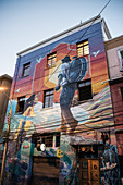 Street art in the streets of Valparaiso, Chile, South America