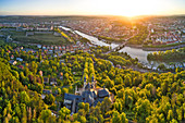 Käppele in Wuerzburg, sunrise, Lower Franconia, Franconia, Bavaria, Germany, Europe