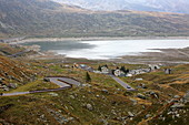 Montespluga und Lago di Montespluga, Sondrio, Lombardei