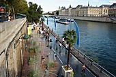 France, Paris, area listed as World Heritage by UNESCO, right bank of the Seine, Paris Beaches