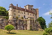 France, Dordogne, Perigord Vert, Excideuil, castle