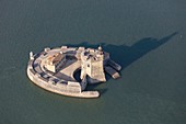France, Charente Maritime, Bourcefranc le Chapus, Louvois fort (aerial view)
