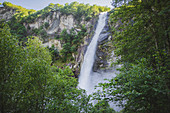 Waterfall in Foroglio, Switzerland