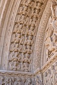 France, Bouches du Rhone, Arles, St Trophime Church dated 12th-15th century listed as World Heritage by UNESCO, details of portal