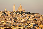 Frankreich, Paris, die Basilika Sacré-Coeur auf dem Hügel von Montmartre