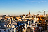 Frankreich, Paris, Panoramblick von der Dachterrasse der Cocktailbar Le 43