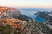 France, Bouches du Rhone, Marseille, National Park of the Calanques, the calanque of Sormiou