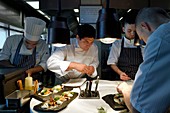 Frankreich, Alpes-Maritimes, Menton, Restaurant Le Mirazur, der Drei-Sterne-Michelin-Chef Mauro Colagreco