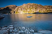 Frankreich, Isère, das Belledonne-Massiv, das Refugium von Sept-Laux und der See von Cottepens