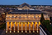 France, Gironde, Bordeaux, area classified as World Heritage, le Triangle d'Or, Place de la Comédie, Opera National de Bordeaux, Grand-Theatre