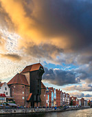 Crane in Gdansk, Pomerania, Poland