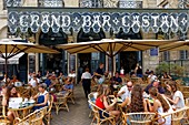 France, Gironde, Bordeaux, area listed as World Heritage by UNESCO, The Grand Bar Castan and its polychrome Art Nouveau canopy