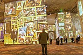 Frankreich, Bouches-du-Rhône, Les Baux de Provence, les Carrières de Lumières, audiovisuelle Vorführung über Bosch, Brueghel, Arcimboldo