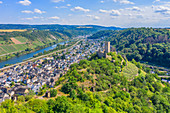 Luftaufnahme der Niederburg in Kobern-Gondorf, Mosel, Rheinland-Pfalz, Deutschland