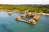 Luftaufnahme des Azul Paradise Resort, Provinz Bocas Del Toro, Panama, Mittelamerika
