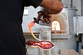 Italy, Venetia, Venice, listed as World Heritage by UNESCO, Murano island, Signoretto Lampadari company, production of Venitian chandeliers, Compulsory mention : Signoretto Lampadari company