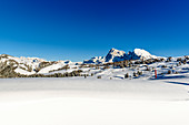 Ski area Alpe di Siusi, South Tyrol, Italy