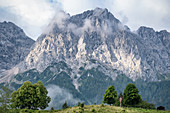 View of the Waxenstein, Grainau, Bavaria, Germany, Europe
