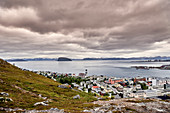 Blick auf Hammerfest, Norwegen, Europa