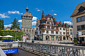 Schnetztor and Bodanstrasse in Konstanz, Germany