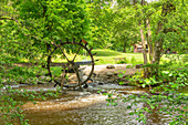 Wasserrad an der Waldnaab, Waldnaabtal, Falkenberg, Tirschenreuth, Oberpfalz, Bayern, Deutschland