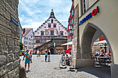 Old town hall on Landau island in Lindau, Bavaria, Germany