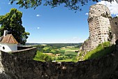 Castle over Arnsberg in the Altmuehltal, landscape, view, North Upper Bavaria, Bavaria, Germany