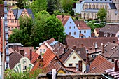 Kulmbach, Dächer, Häuser, Oberfranken, Bayern, Deutschland