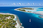 Tetamanu-Pass des Fakarava-Atolls, Tuamotu-Archipel, Französisch-Polynesien