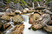 The Kuhfluchtwasserfälle waterfalls near Farchant, Bavaria, Germany