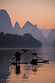 Cormorant Fisherman on River Li\nGuilin Region\nGuangxi, China\nLA008361